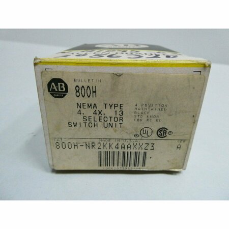 Allen Bradley 4 POS SELECTOR SWITCH 800H-NR2KK4AAXXZ3